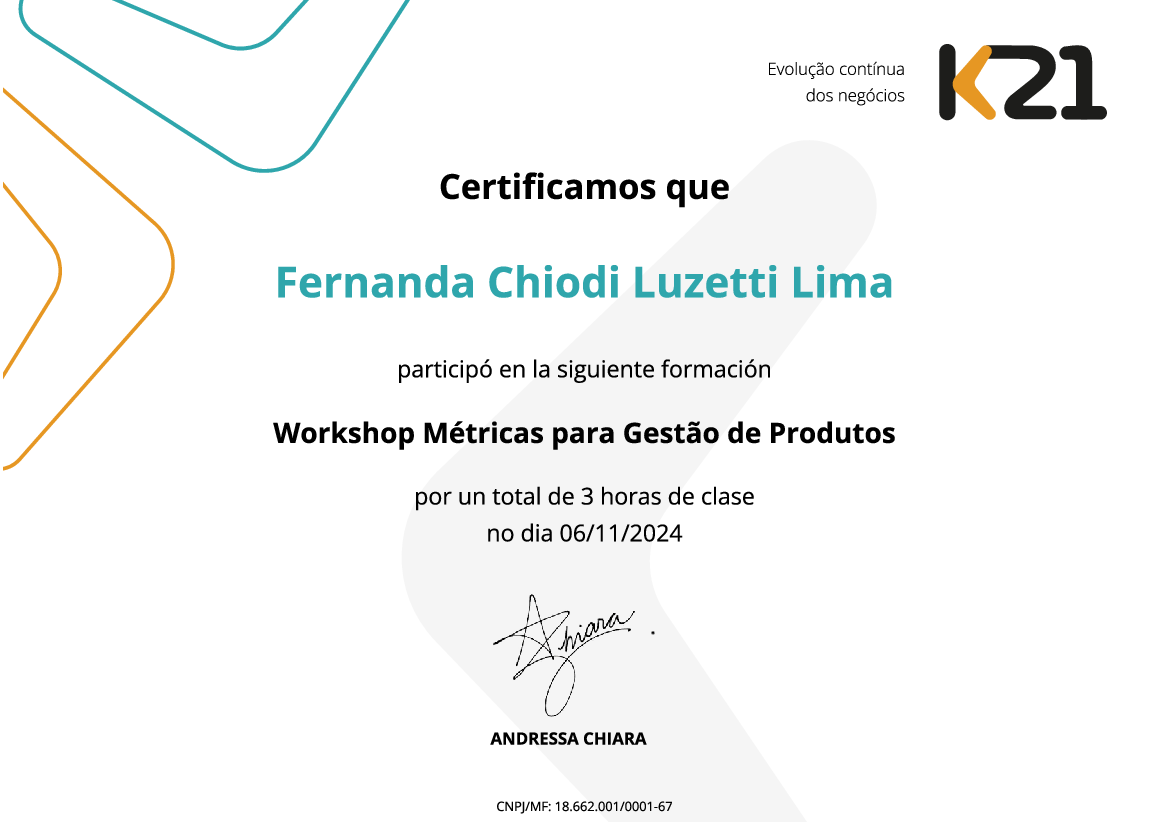 Certificado K21